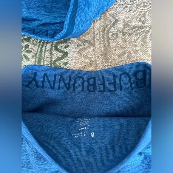 Buffbunny Baked Blue BBL Seamless Bra and Shorts Medium 💙